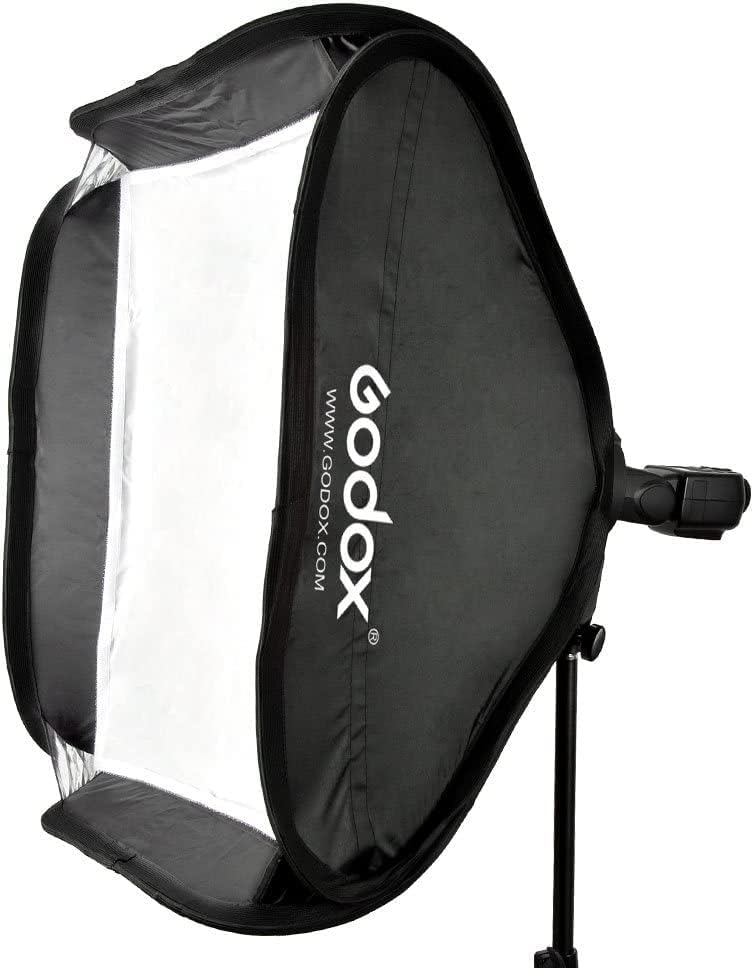 Miniatura 3 de Godox Kit de bolsa de softbox de 19.7 in x 19.7 in para flash de cámara de fotografía de estudio, compatible con montaje Bowens Elinchrom (19.6" x