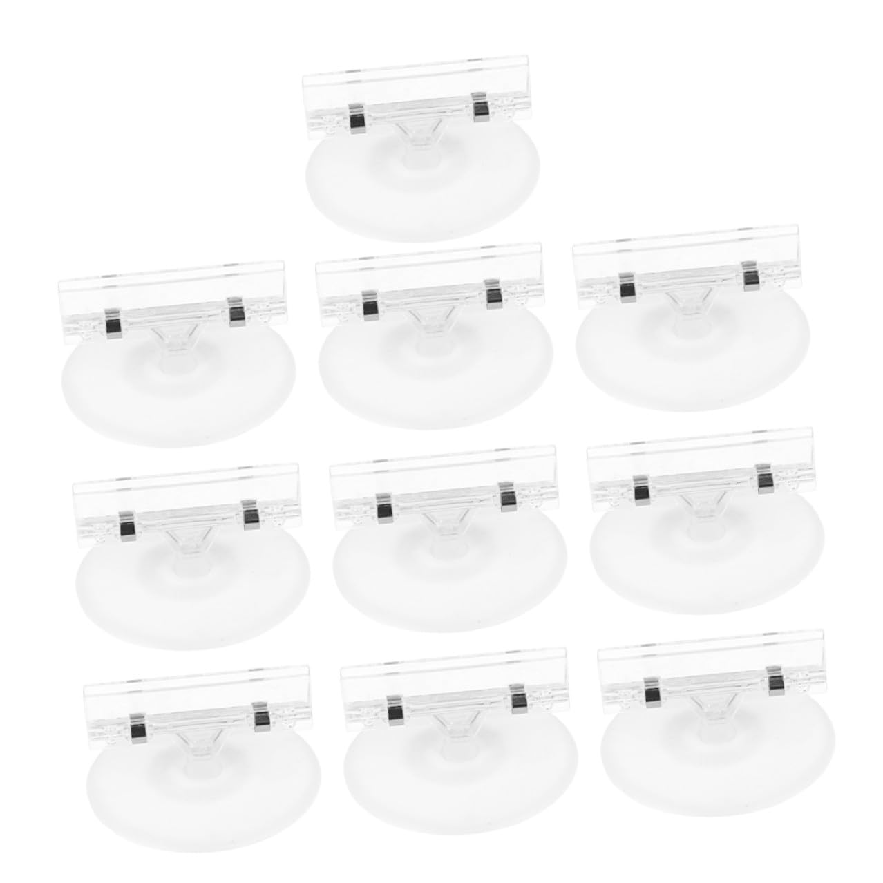 VILLCASE 20pezzi Porta Etichette in Plastica Clip per Scaffali e Cestini Supporto per Esposizione di Cartelli Merce e Cartellini dei Prezzi