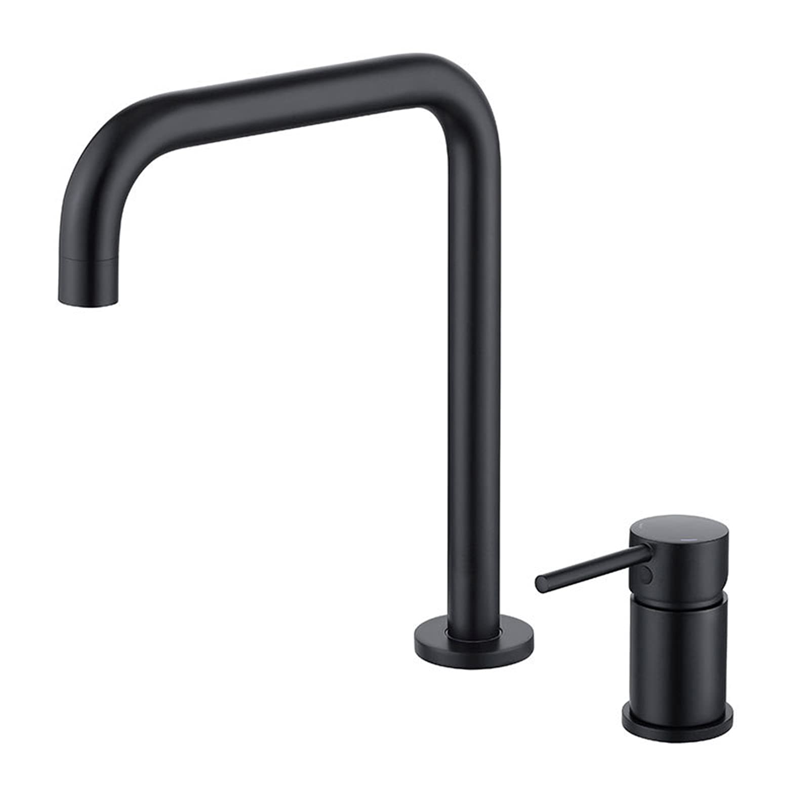 Robinet de lavabo en cuivre chromé : mitigeur fendu deux trous haut de gamme