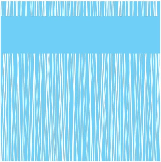 Cocktail Napkins Light Blue Stripes, Paper, Square, Case of 240 (12 packs x 20)