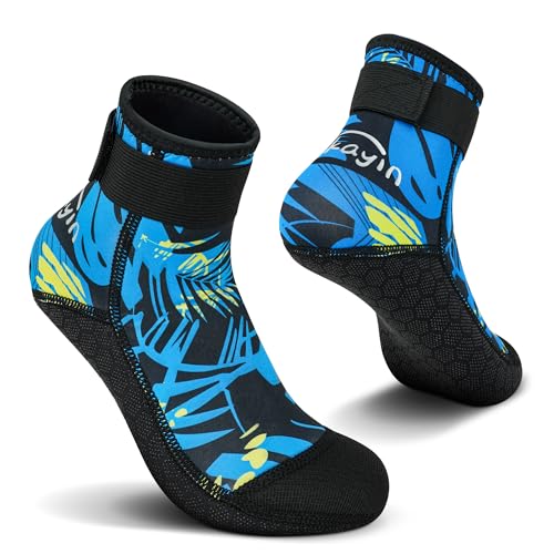 Yikayin Neoprene Socks, 3mm Wetsuit Socks Men, Anti-Slip
