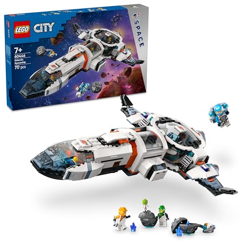 LEGO City Galaxie Raumschiff (60446); Kinderspielzeug; Geschenk für Raumfahrtfans ab 7 Jahren; Set aus variabel einbaubaren Modulen mit 4 Minifiguren und einem Alien