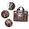 BAGZY Sacoche Homme pour Ordinateur 15.6 Pouces Porte Document Homme Sacoche Classeur Cartable Cuir Homme Cadeau Homme Ordinateur Sacoche Homme Bandouliere Sac Homme Business Serviette Homme #5