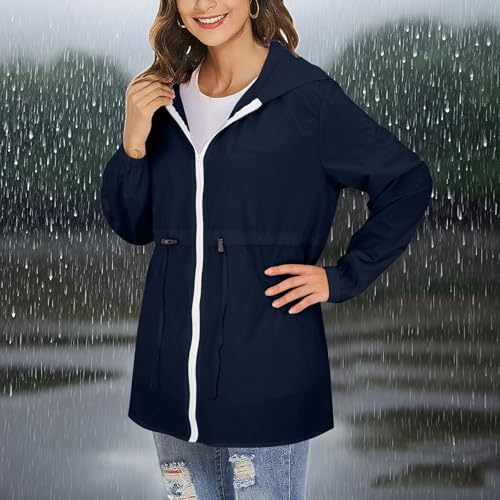 Chaqueta softshell impermeable transpirable con capucha y cremallera para mujer elegante 2