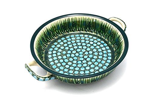 Polish Pottery Baker - Round with Handles - Medium - Unikat Signature - U803