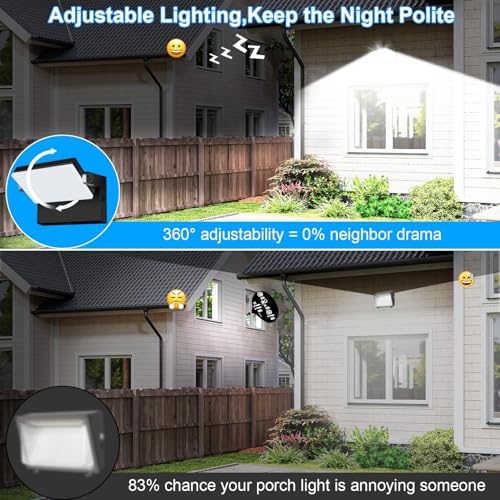 Image of ledmo 150W LED Outdoor Wall Pack Light with Dusk to Down Photocell 360 Rotatable Head Commercial Security Light 21000lm IP68 5000k Floodlight Fixtures for Yard Building Barn Warehouse Shop