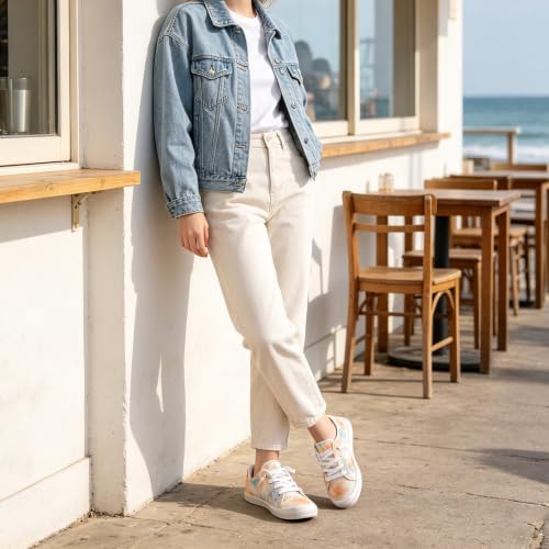 Image of Womens Slip On Shoes, Canvas Low Top Sneakers, Casual Classic Flat Shoes