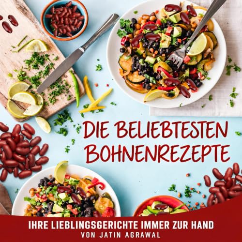 Diseño de la portada del título Die beliebtesten Bohnenrezepte
