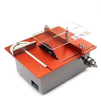 360W Mini Table Saw Craft Woodworking Desktop Compact Electric Lifting Knife Double Motor Polishing Cutting