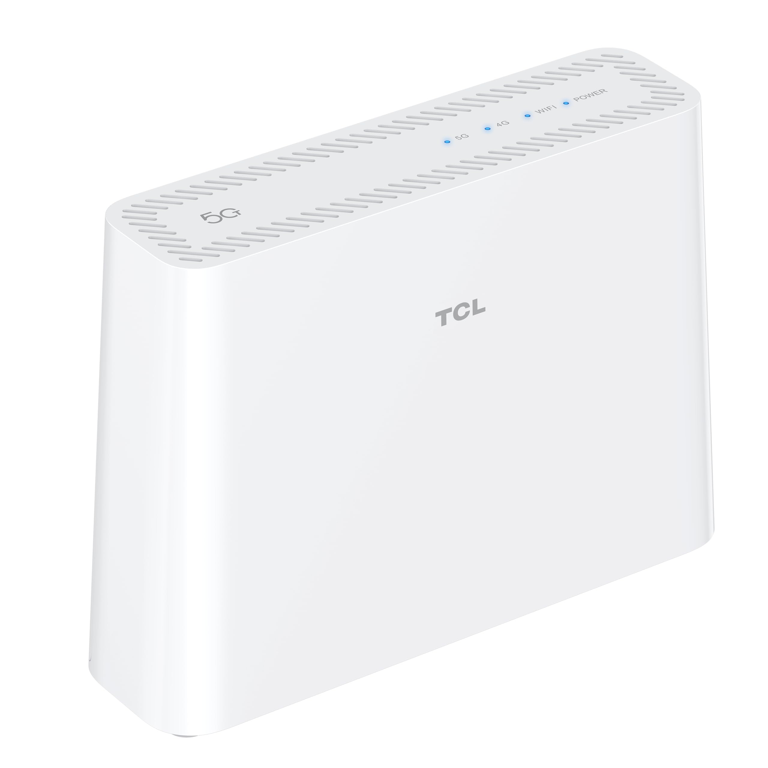 TCL LinkHub - HH512 Router 5G Ultra Fast, Dual Band, supporto scheda SIM, WiFi 6E, Hotspot fino a 32 Utenti, White [Italia]