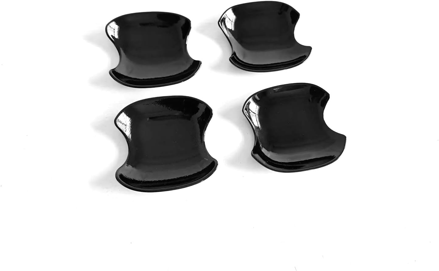 Exterior Door Handle Bowl Covers Compatible with Toyota New Grand Highlander 2024 2025 2026 Door Handle Cup Bowl Cover Trims Exterior Car Accessories ABS 4PC(Glossy Black Style)