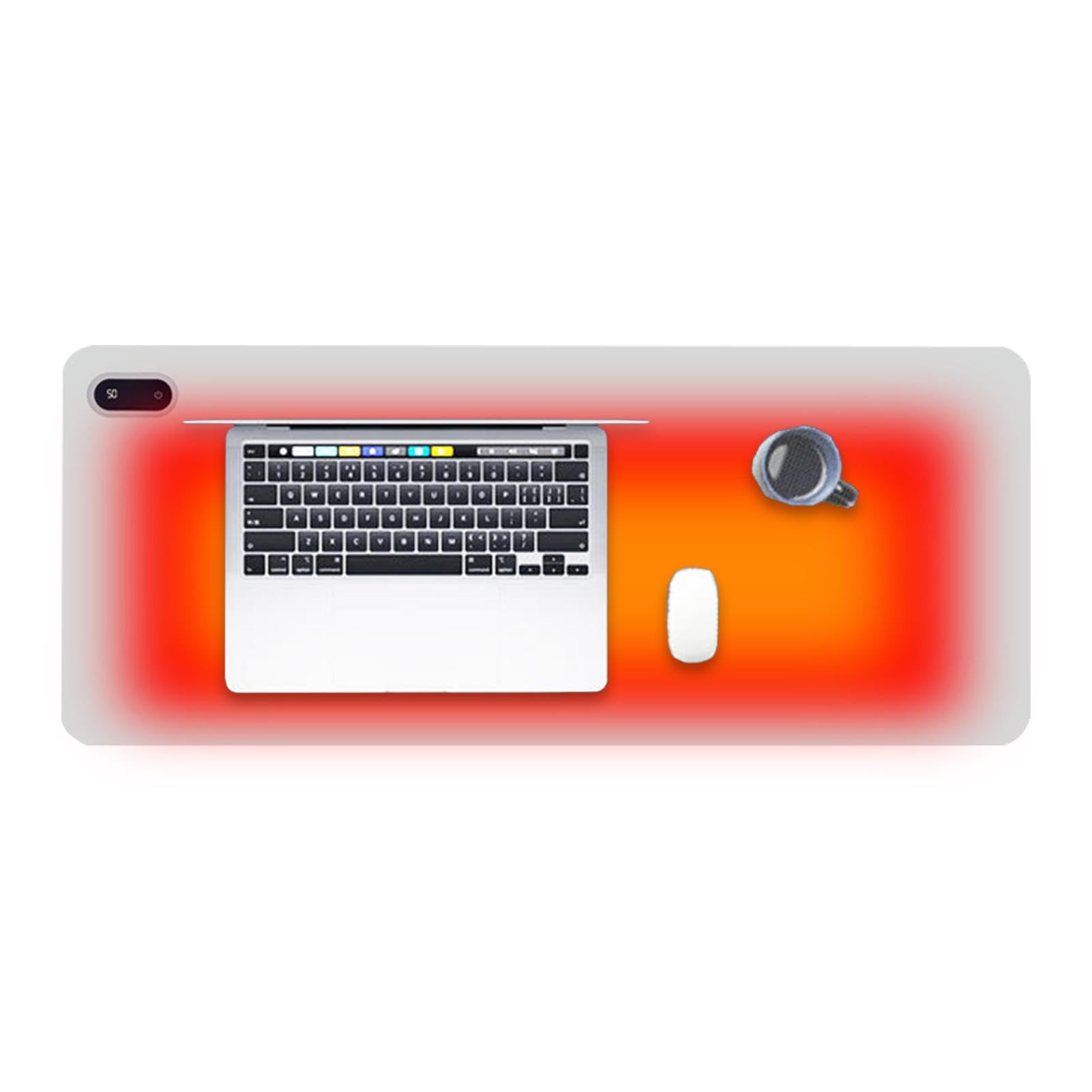 Bureauverwarmer, verwarmde bureaumat,Touch Control Grote muismat voor thuis | Bureaumat voor toetsenbord, toetsenbordmatten voor bureau, 5 verwarmingskwaliteit, snelle verwarming, voor thuis Bureauverwarmer, verwarmde bureaumat,Touch Control Grote muismat voor thuis | Bureaumat voor toetsenbord, toetsenbordmatten voor bureau, 5 verwarmingskwaliteit, snelle verwarming, voor thuis