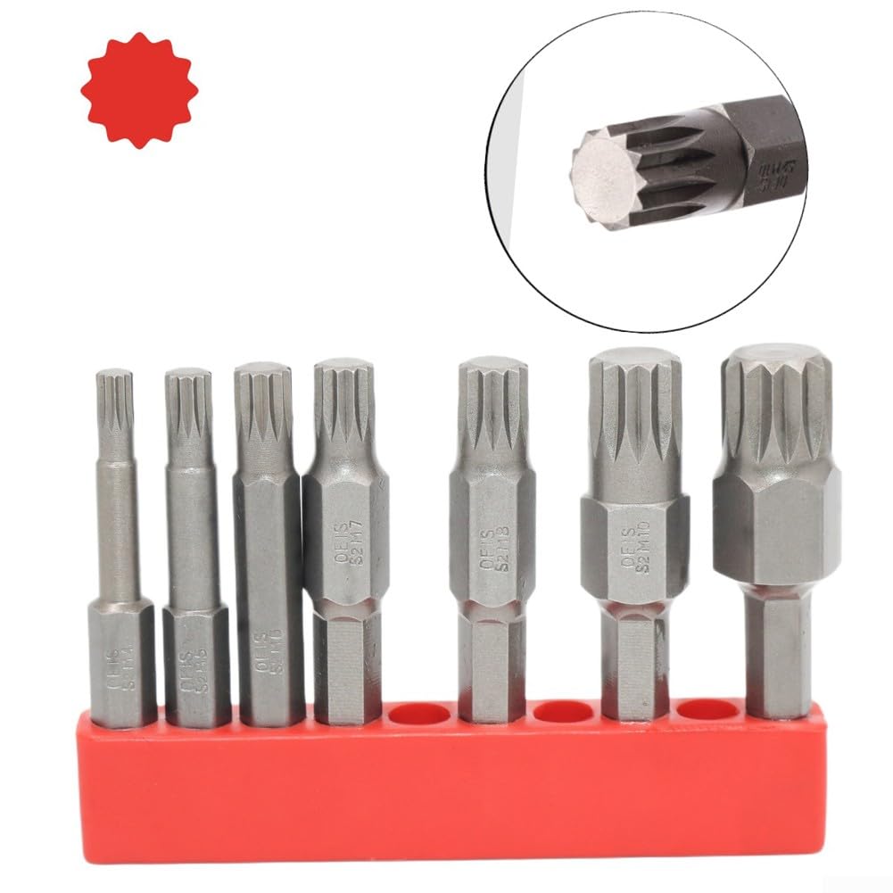 QUARKZMAN Torx T15 Schraubendreher-Bit Set – 4-teilig, Magnetisch, S2 Stahl, 1/4" Sechskant