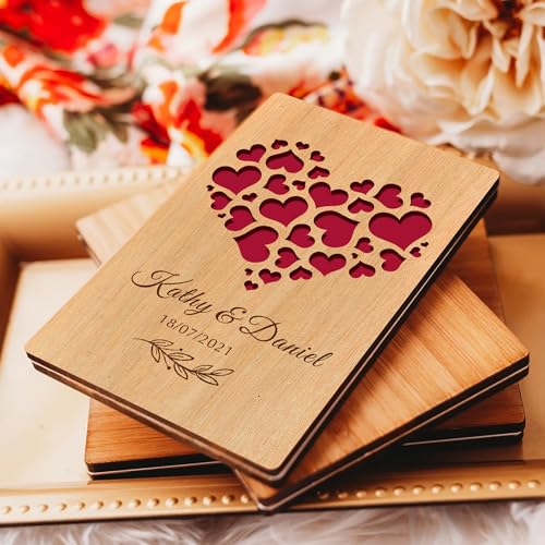 Edsg 533504-06 Personalized Wooden Wedding Card Mr And Mrs Gifts Wedding Cards thumb #4