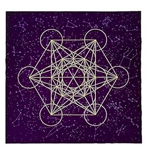 AQIN Tarotkaart Tafelkleed 60X60cm Raster Altaar Tarot Tafelkleed Tarot Doek Waarzeggerij Tafelkleed Dik Fluweel…