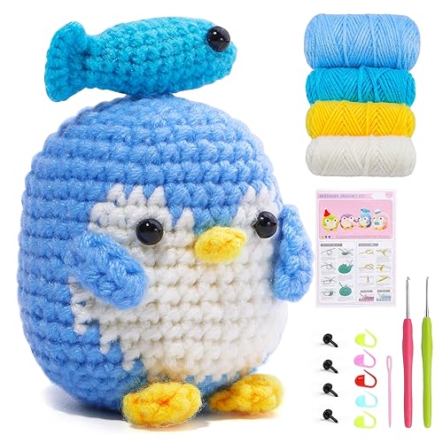 Namner Crochet Kit, Crochet Starter Kit with Step-by-Step Instruction Video Tutorials, Beginners Knitting Kit