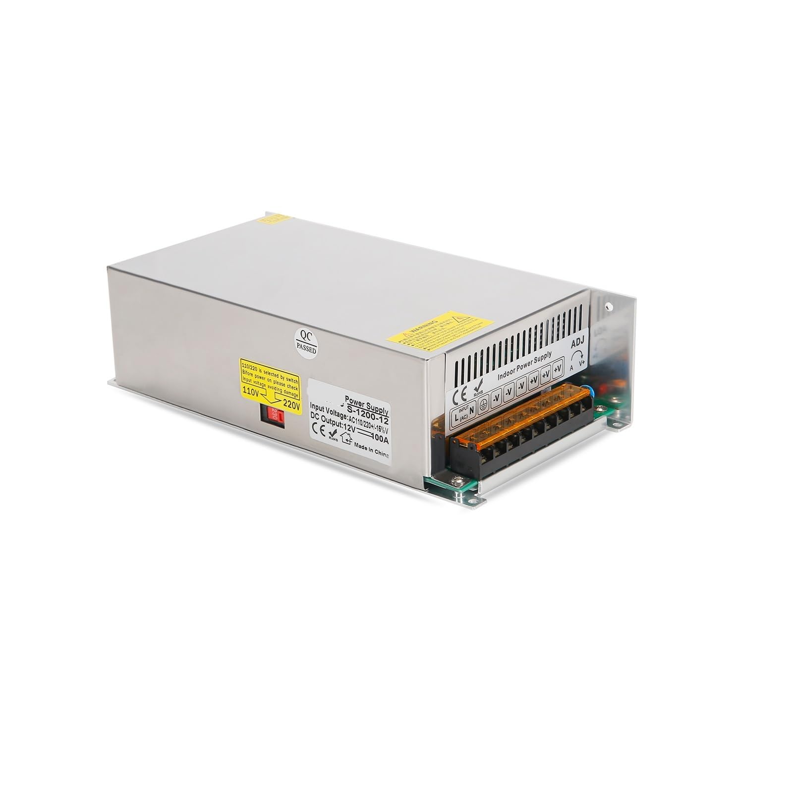 FCARUMIQP AC to DC 24V 50A 1200W Switching Power Supply Drive Transformer Motor Industrial Electronic Electrical Equipment Etc 1Pcs