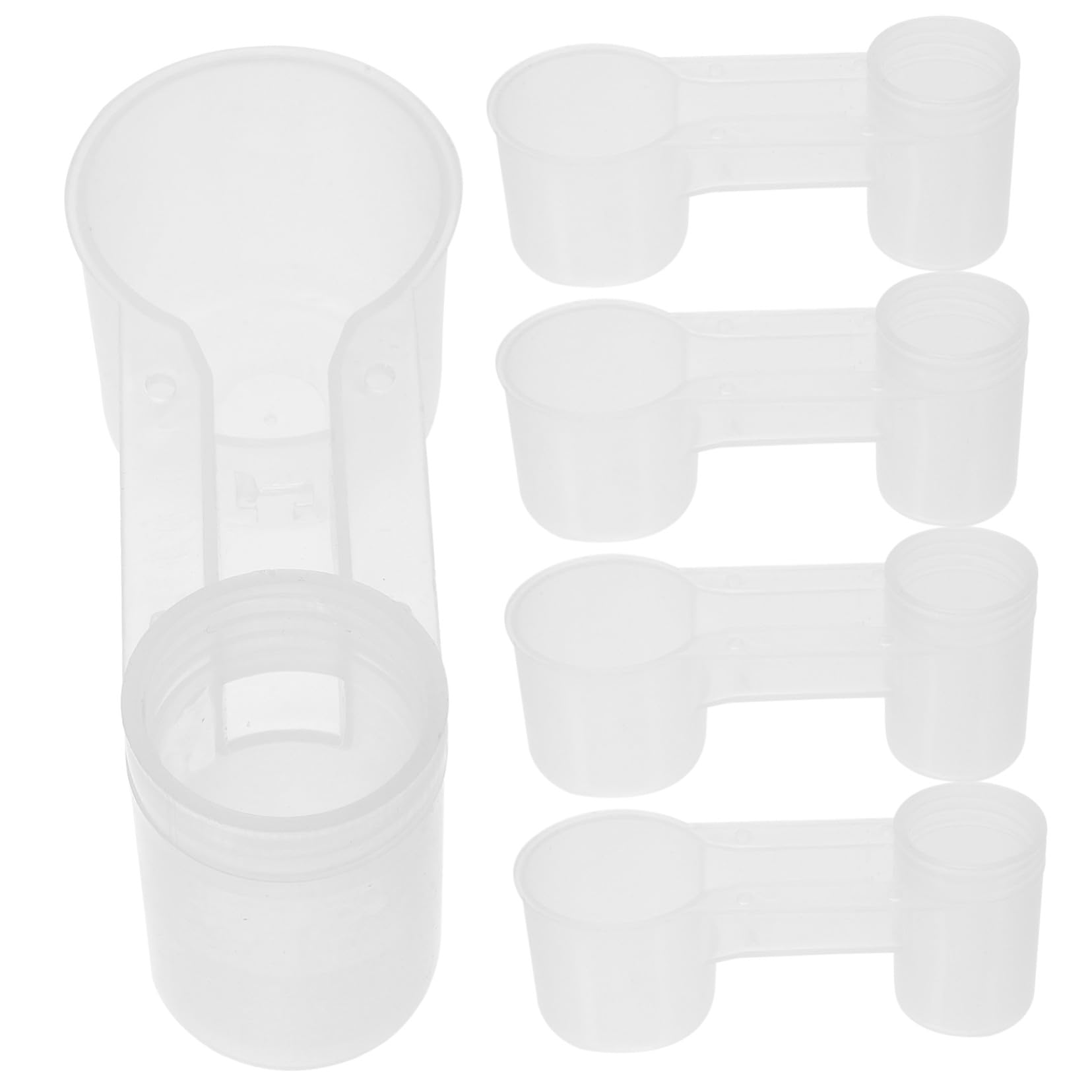 Gatuida 10 Abbeveratoi per Piccioni Uscita in Plastica Autonettozzanti e Resistenti per Pappagalli e Alimentazione Uccelli Domestici e Zoo