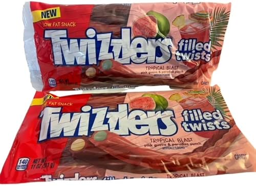 (2) 11. Oz bags Tropical Blast Filled Twists Twizzlers
