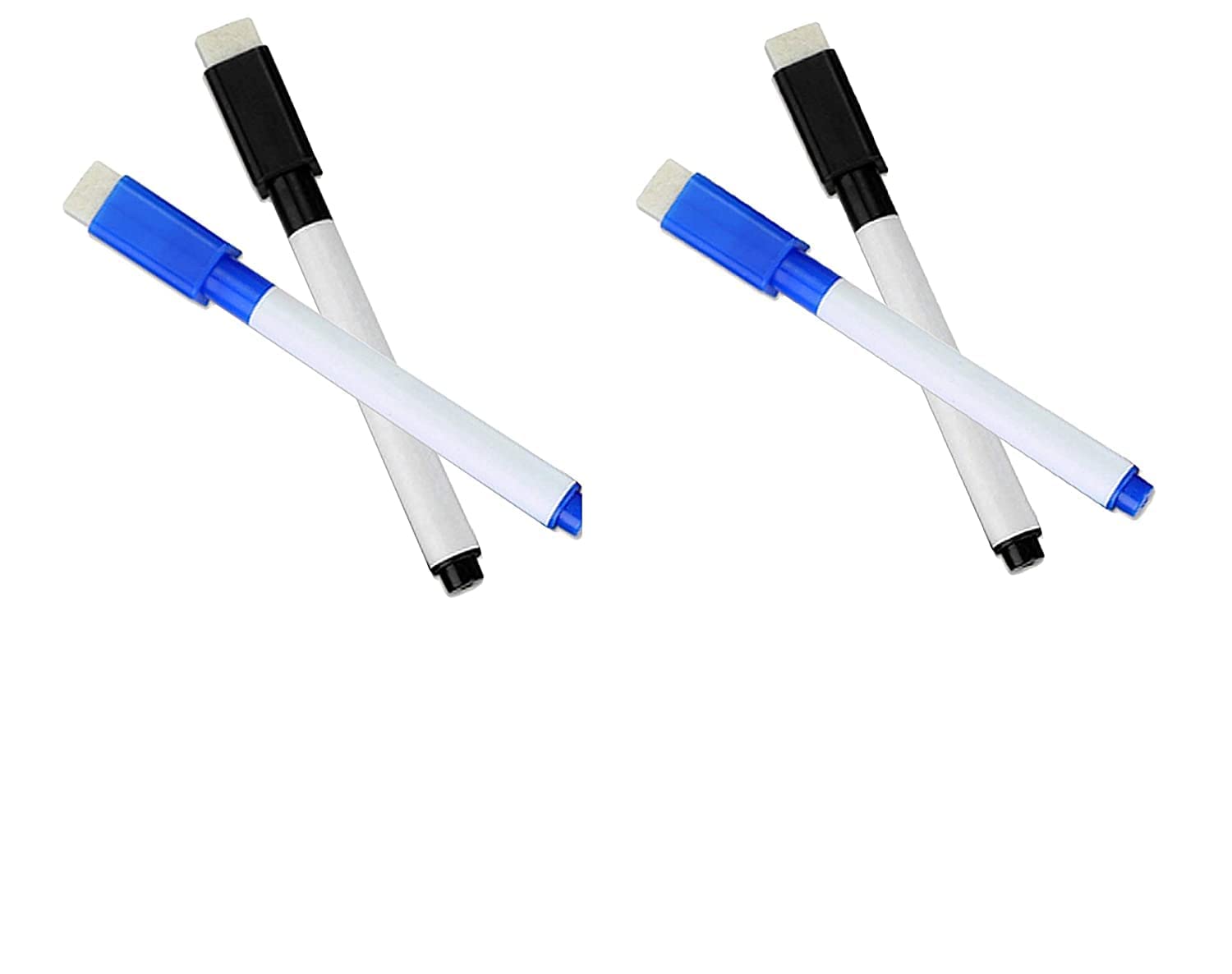 deziine� Magnetic Whiteboard Pen Erasable Marker Office School Stationery Supplies TWO BLACK & TWO BLUE-image-13