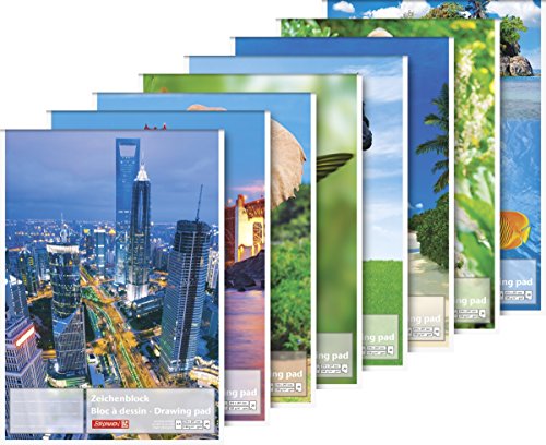 Brunnen 1047445 - Blocco da disegno (A4, 120 g/m²