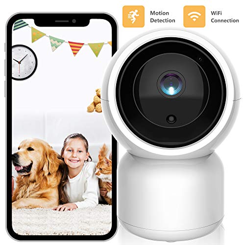 Pet Camera/Baby Camera Monitor,ISEEUSEE WiFi Home Security Camera 1080P HD,Indoor 2.4G WiFi IP