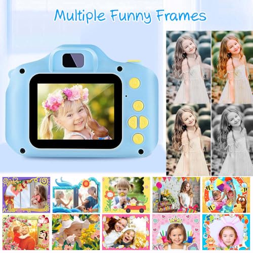 Image of Maizic Smarthome Kids Digital Camera for Photos & Video | Mini Camera Toy with 2-Inch Screen & USB Rechargeable | 40 MP Camera Toy | Fun & Educational Gift for Boys & Girls Age 3-10 | (Camy Blue)