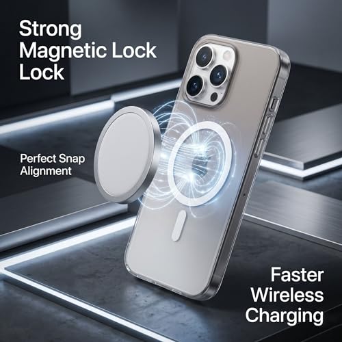 Image of amazon basics Paper Luxury Thin Case Cover for iPhone 16 Pro | Matte Finish | Gradient Case, Shaded Color | Compatible with magsafe | (Black White, iPhone 16 Pro)