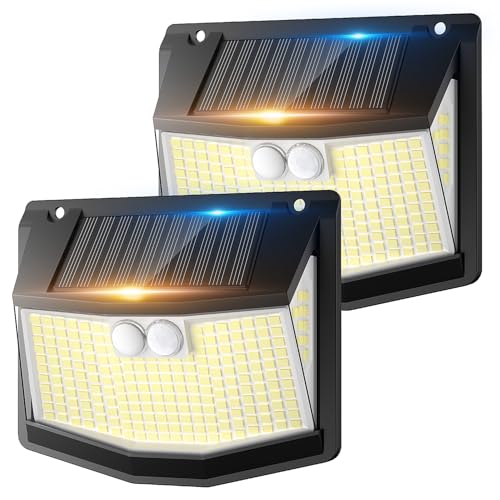Solar Security Lights Outdoor Garden: 248 LED Solar Motion Sensor...