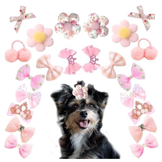 22 Handmade Dog Hair Bows for Grooming