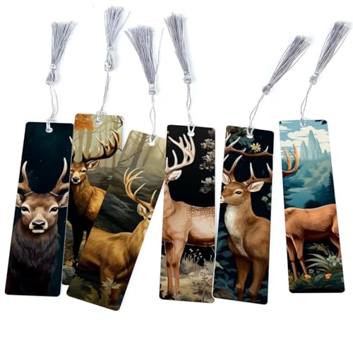 Marque-pages cerf lot de 6 pour ne plus perdre votre page