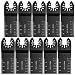 LITTLEGRASS 10PCS Professional Wood /Metal Universal Quick Release Oscillating Tool Blades Multitool Saw Blade For Fein Multimaster Porter Rockwell Cable Black Decker Bosch Craftsman Dewalt