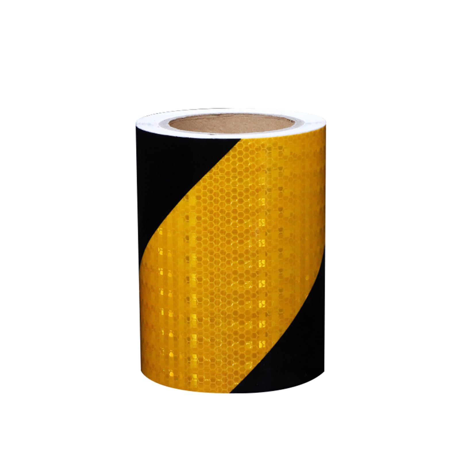 Cinta Reflectante Adhesiva 15cm x 10m, Cinta de Advertencia Alta Intensidad, Pegatinas Reflectantes Autoadhesiva Impermeable, Recordatorio de Seguridad, para Coche Camión Remolque,Black yellow