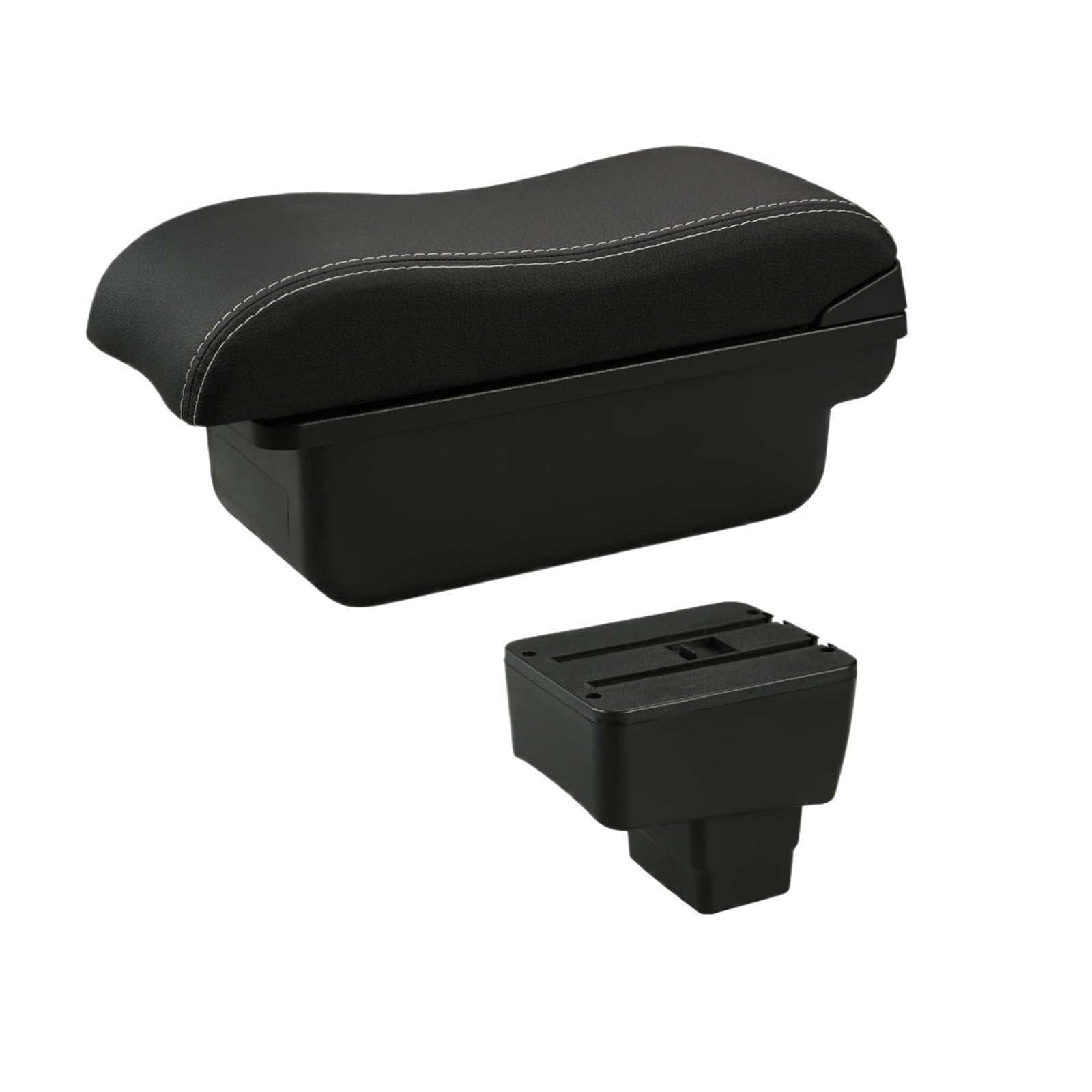 Umdjju A3 White Line No Usb For Mazda For Cx-3 Armrest Box Retrofit Car Auto Storage Dedicated Accessories Car Centre Console Armrest Box(A3 White Line No Usb)