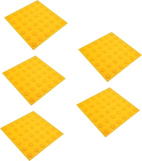 NOLITOY 10 Peças Cúpulas De Ladrilho De Tijolo Cego Almofadas De Cumeeira Trilhas Cegas Tijolo Adesivos Quadrados Adesivos Para Carros Acessórios De Estrada Placa De Calçada Criativa