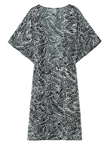 Imprimir Cardigan, Romacci Moda feminina estampa de verão cardigã faixas de manga curta casual boêmi