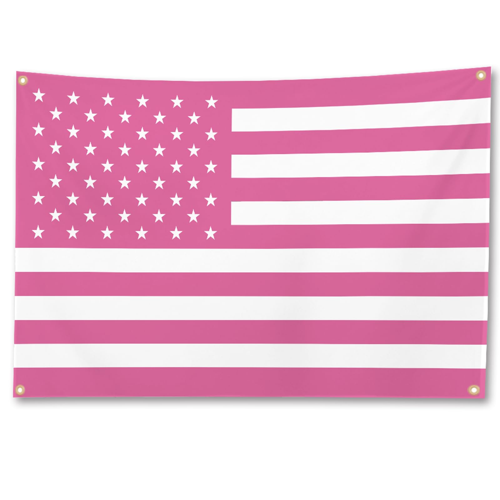 JUXIVIUM JJ Flag Wall Tapestry Pink American Flag 2X3FT Bedroom Decor