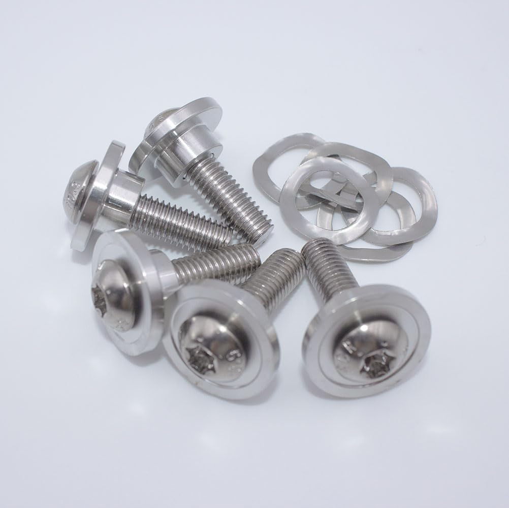 YDDVEHI 2X Brake Rotor Bolts Hardwares for Harley Electra Glide Road King Street Glide Road Glide 2009-2023 Enforcer Impeller Wheel Rotor Bolts Washers Hardwares