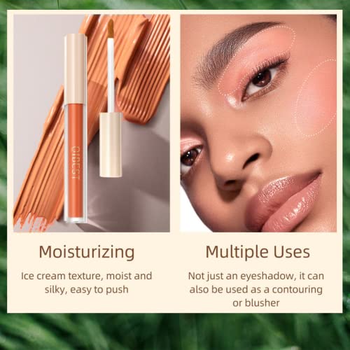 Onarisae Liquid Eyeshadow Matte Long Lasting High Pigment Eye Shadow Gel Eye Makeup (Matte Orange) #TOP1