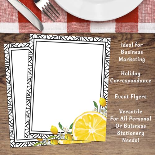 PaperDirect Gourmet Food and Beverage Stationery, Letters, Cards, Invites, Border Papers, Letterhead 8.5 x 11, 25 sheets, Elegant Premium Writing Paper, Decorative Printer Paper - Image 6