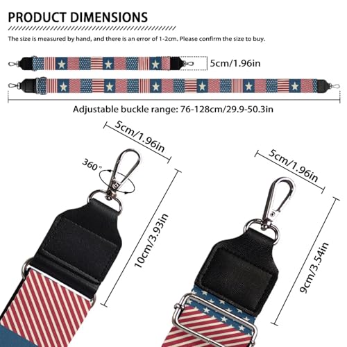 Image of Adjustable Purse Strap Replacement, Wide Shoulder Canvas Bag Strap, Crossbody Handbag Strap