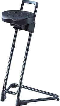 Amazon.co.jp: KAISER 立ち作業イス ブラック 583677 : 文房具