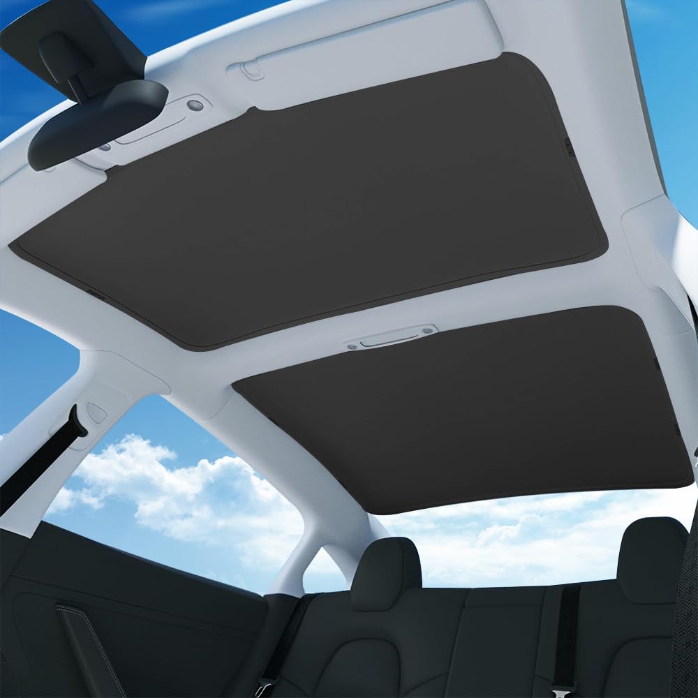 Parasole Per Tetto Tesla Model 3 (2020-2023) – Blocca 99% UV, Anticalore, 2 Pezzi