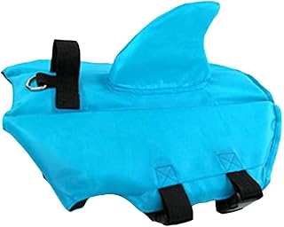 AMOYER Dog Life Vest Swimwear Summer Safety Shark Shape Dog Life Vest Novelty Dog Swimsuit Pet Clothes M product image