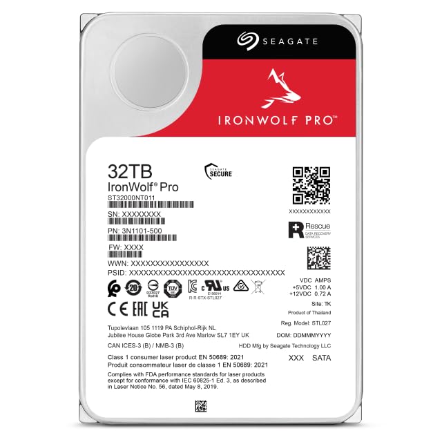 Seagate 8,9 cm (3,5") 32 to SATA3 IronWolf Pro 7200 512 Mo