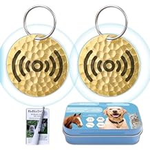 Natural Flea & Tick Repellent Collar Pendant for Dogs & Cats 12-Month Water-Resistant Biomass Energy Pet Shield Safe for Pets When Used as Directed Gift Ready One Size- 2packs