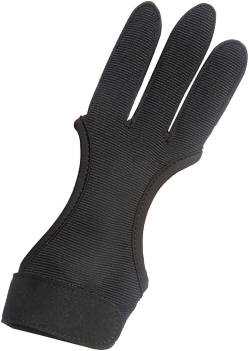 Sosoport Shooting Gloves Recurve Equipment Hand Grip Strengthener Fingerless Thumb Brace Liners Archer Protective