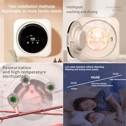KUOYTT 170 W belüfteter Wäschetrockner, intelligentes Waschen und Trocknen mit integrierter Walze, Digitalanzeige, Innenbehälter aus Edelstahl, für Wohnungen, Häuser und Wohnheime 5 KUOYTT 170 W belüfteter Wäschetrockner, intelligentes Waschen und Trocknen mit integrierter Walze, Digitalanzeige, Innenbehälter aus Edelstahl, für Wohnungen, Häuser und Wohnheime