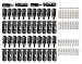 PowMr 24 Pairs Mc4 Solar connectors - MC4 Male/Female IP67 Connectors(24 Pairs MC4 connectors)