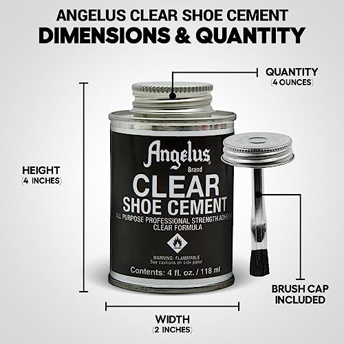 Angelus AG992-04-000 Clear Shoe Cement, 4Oz Can  thumb #2